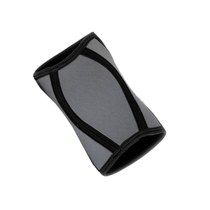 Codera de neopreno gris con compresión, transpirable, de fácil colocación, soporte y protección articular para adultos - Product Image 1