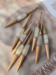 Unique Pattern Resin <b>Crochet</b> Hook <b>Set</b> Ideal For Handmade Crafts And Smooth Yarn Glide Without Snagging Issues - Product Image 6