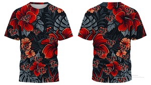 Chemise Hawaïenne Décontractée à Imprimé Floral pour Hommes Adultes, Grande Taille, Tissée, Élégante et Respirante, Séchage Rapide, Tissu Sergé - Product Image 2
