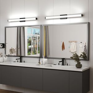 Modern 41-inch LED <b>Vanity</b> <b>Lights</b> Bar Black Bathroom <b>Light</b> Fixtures with Over <b>Mirror</b> Feature for Bath - Product Image 4