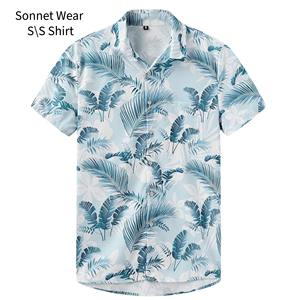 Chemise hawaïenne boutonnée pour homme, manches courtes, vêtements décontractés d'été - Product Image 4