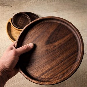 Wooden Handmade Modern Customized Pattern Fruit Serving Tray for Kitchen Counter Dining Table Home Accessories Party Use - Product Image 3