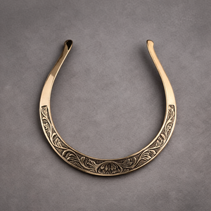 Wholesale Stainless Steel Engraved Hasli <b>Choker</b> Necklace for Women <b>Silver</b> Western Floral Torque Collar Necklace Fashion Jewelry - Product Image 2