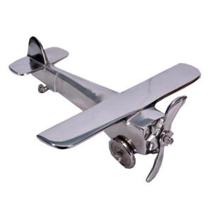 Modèle d'avion <span class=keywords><strong>en</strong></span> métal de haute qualité, <span class=keywords><strong>objet</strong></span> de collection, avec hélice <span class=keywords><strong>nickel</strong></span>ée, pour présentation sur table, souvenir, cadeau - Product Image 4