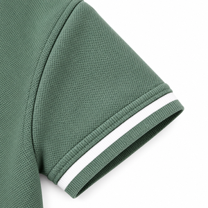Camiseta Polo Verde para Niños, Manga Corta, Cuello con Bolsillo, Informal, Verano - Product Image 3