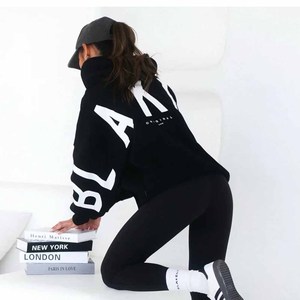 Ropa de Mujer, Sudadera Holgada de Algodón con Logotipo Personalizado para Damas, Sudadera Extra Grande de Felpa Francesa - Product Image 3