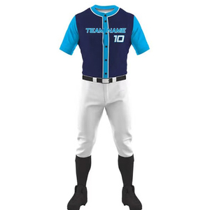 Uniforme de baseball à manches courtes, logo personnalisé imprimé, haute qualité, 100% polyester, prix de gros bon marché pour la vente en ligne - Product Image 5