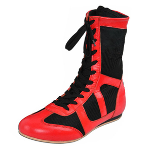 Botas de Kick Boxing Ligeras para Hombre, de Alta Calidad, con Diseño de Logotipo Personalizado, Zapatos de Lucha Libre de Cuero para Verano - Product Image 3