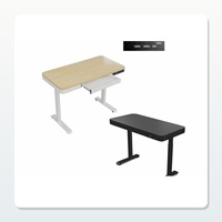 Bureau debout électrique réglable en hauteur avec contrôle de mémoire, port USB, capacité de charge de 100 kg pour poste de travail de bureau moderne
