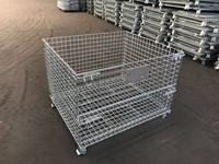 Chariot de stockage industriel Depotfit pour CARTER OEM en acier au carbone avec caisse grillagée, chariot à boîtes empilables, rayonnage à boîtes empilables, galvanisé