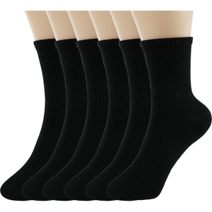 Chaussettes courtes unies en coton tricoté respirantes pour usage quotidien décontracté, unisexe adulte, printemps, blanc, gris, noir - Product Image 2