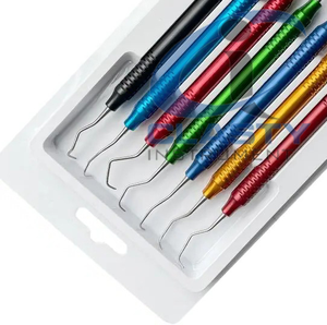 Ensemble d'instruments chirurgicaux dentaires, plusieurs couleurs, poignée moletée, outils manuels de classe I, équipements dentaires - Product Image 5