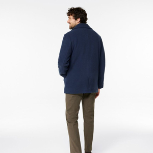 Good Quality Street Style Pea coat Nave Blue Color Outwear Winter Button Up Oversize Fall Winter Collection Pea Coat - Product Image 6