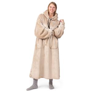 เสื้อคลุมฮู้ดผ้าห่มพิมพ์ลายตามสั่งสำหรับผู้ใหญ่ ผ้าห่มฮู้ดนุ่มสบาย อุ่นสบาย เหมาะเป็นของขวัญสำหรับผู้หญิง ไซส์เดียวใส่ได้ทุกคน - Product Image 2