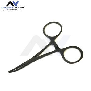 Lot de 2 pinces hémostatiques noires de 3,5 po en acier inoxydable, instruments chirurgicaux manuels, conformes aux normes de sécurité, équipement chirurgical de base - Product Image 6