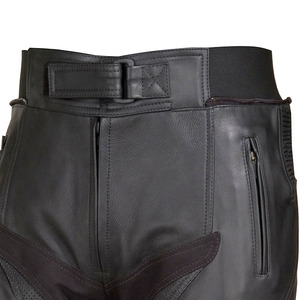 Pantalon de moto en cuir pour sports de plein air, produit fiable, protection optimale, pour hommes et femmes. - Product Image 5