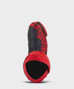 Bottes de moto Super R-Tech pour homme, à la cheville, rouge et noir, synthétiques, fermeture éclair, respirantes, toutes saisons - Product Image 2