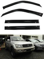Visera Acrílica para Ventana de Toyota Land Cruiser Prado J100 1998-2007, 4 Piezas, Cinta Adhesiva Doble, Protección Solar y Contra la Lluvia