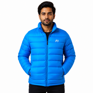 Men's <b>Winter</b> Insulated Puffer Jacket <b>Quilted</b> Warm Coat Full Zip Stand Collar Outdoor Casual Men's Jackets Wholesale Bulk Factory - Product Image 1