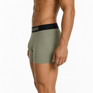 Men's <b>Boxer</b> Briefs Soft Stretch Comfortable Breathable Quick Dry Solid Color Knitted <b>Boxer</b> Briefs <b>Custom</b> Fit Underwear - Product Image 3