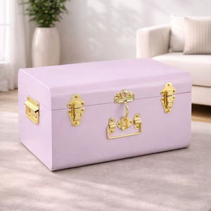 Baúl de Almacenamiento Metálico con Recubrimiento en Polvo, Cajas de Almacenamiento Metálicas con Tapas, Baúl de Almacenamiento Metálico con Cerradura - Product Image 1