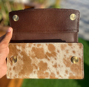 กระเป๋าคลัทช์มือแกะสลักมือกระเป๋าเงินหนังวัวมีสไตล์หลากหลายดีไซน์ใหม่กระเป๋าสตางค์หนังตะวันตก - Product Image 5