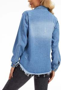 Women's Knitted Denim Motorcycle Jackets Breathable Waterproof Eco-Friendly Reversible Autumn Spring 2026 - Product Image 5