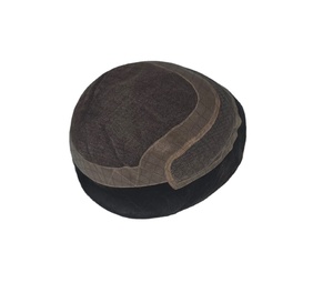 Perruque Toupet en Cheveux Humains de Los Angeles pour Hommes avec Patchs de Cheveux Indiens Remy et Non-Remy - Product Image 2