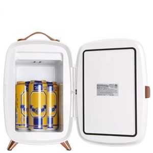 Mini Refrigerador Portátil de 10 Litros y 12 Latas para Dormitorio, Almacenamiento de Bebidas y Alimentos de Lujo para Cuidado de la Piel, Leche Materna y Chi - Product Image 5