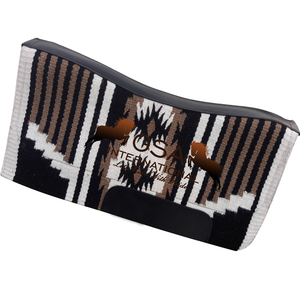 Almohadilla de fieltro personalizable 34X36 para silla de montar occidental con contorno, para entrenamiento, deportes y competición ecuestre. - Product Image 4