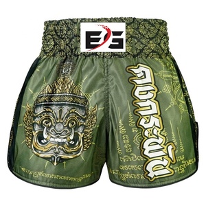 Recién llegado, ropa deportiva, pantalones cortos de Muay Thai para adultos, pantalones cortos de lucha de entrenamiento, pantalones cortos con estampado de Muay Thai para boxeo - Product Image 2