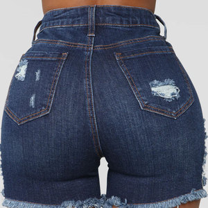 Shorts en jean taille haute pour femme, coupe ample, ourlet retroussé, prix raisonnable - Product Image 4