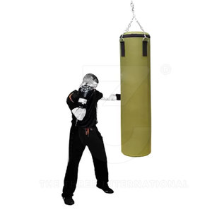 Sacs de frappe haute densité en cuir avec rembourrage mixte, panneaux renforcés, durables, antidérapants, forme stable pour entraînement régulier - Product Image 2