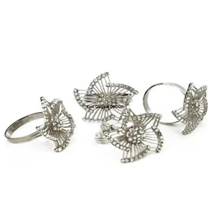 Stainless Steel Metal Shinny Polished Fancy Decorative Luxuries Design Decorative Base with Gold Branch Napkin Holder - Product Image 4
