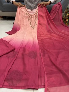 Robe traditionnelle indienne pakistanaise Anarkali Salwar Kameez pour adultes robe ethnique Bollywood à la mode pour la fête prix de gros - Product Image 3