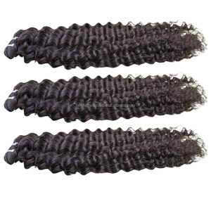 Extensiones de Cabello Remy con Trama, Cabello Humano Indonesio Negro Natural Rizado, 100% Doble Trama, 100g - Product Image 5