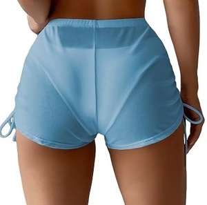 Shorts Deportivos Ajustados de Malla para Mujer, Sexy, para Playa, Casuales, de Verano, con Cintura Elástica, Transpirables - Product Image 6