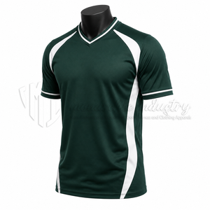 Camiseta de Fútbol Personalizada Verde y Blanca, Transpirable, Antibacteriana, 100% Poliéster, Sublimada, Uniforme Deportivo para Equipo - Product Image 3