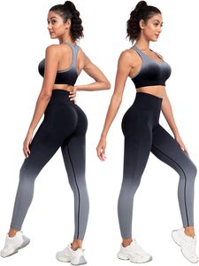 Créez votre propre ensemble de yoga pour femmes, 4 pièces, sans manches, en spandex/nylon, vêtements de sport, taille élastique, logo sur le devant, respirant, séchage rapide - Product Image 3