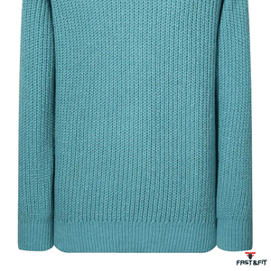 Pull en cachemire et laine tricoté à manches longues, couleur unie, avec logo personnalisé sur le devant, pour homme, hiver, séchage rapide, anti-plis - Product Image 4
