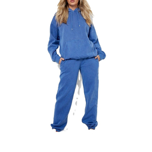Chándal de Mujer con Logotipo Personalizado, 100% Algodón, Oversize, Transpirable, Lavado Ácido, Venta al por Mayor, Chándales de Mujer 100% Algodón Lavado Ácido 2026 - Product Image 4