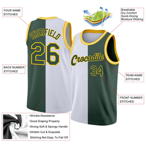 Oem Custom Adult Sports Breathable Quick Dry Basketball Jersey Vintage Design Sublimation Plus Size Teams Reversible Jerseys - Product Image 5