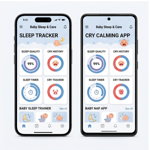 Aplicación ROYALCRAFT para el sueño del bebé: canciones de cuna, ruido blanco, sonidos para dormir y música relajante para bebés ios/android - Product Image 3