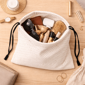 Bolsa de Polvo Mediana con Cordón para Compras y Uso en Supermercados |   Bolsas de Tela Promocionales Impresas Personalizadas por R D Bag House, Bolsas Ecológicas - Product Image 5