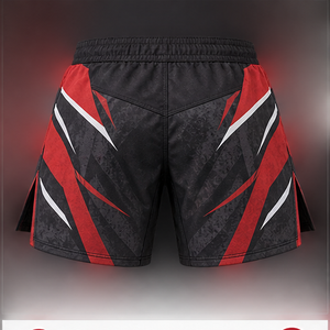 Shorts de combat MMA personnalisés couleur sable du désert, shorts de grappling, fabricant OEM ODM, vêtements de sport sublimés pour l'entraînement - Product Image 3