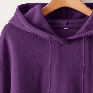Sudadera con Capucha Corta de Invierno para Mujer, Color Sólido, 100% Algodón, con Puños Acanalados para Mayor Comodidad y Estilo Diario - Product Image 4