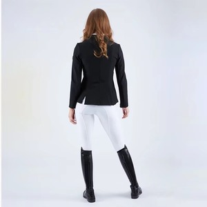 Vestes d'équitation pour femmes toutes saisons, chemise d'entraînement à manches longues avec fermeture éclair pour veste d'équitation, vêtements de sport - Product Image 2