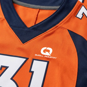 Camiseta de Fútbol Americano Hecha en Pakistán, Secado Rápido, Ligera, Transpirable, Tejido Suave, 100% Poliéster, para Práctica en Interiores y Exteriores - Product Image 4