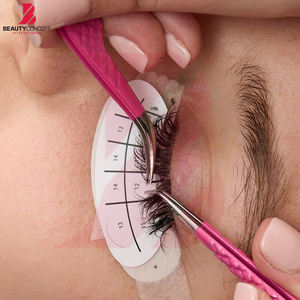 Pinzas para Pestañas con Logotipo Personalizado al por Mayor, Color Rosa Texturizado, Acero Inoxidable de Alta Precisión, Pinzas de 90 Grados para Volumen y Aislamiento - Product Image 2