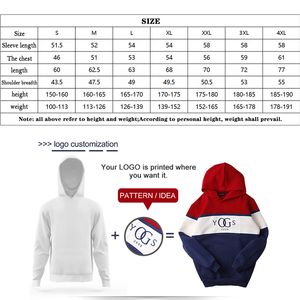 Sudadera con Capucha para Hombre YOGS, 100% Algodón, Diseño Color Block, Logotipo Personalizado en la Parte Delantera, Corte Holgado, Sudadera Informal de Invierno, 300g - Product Image 6